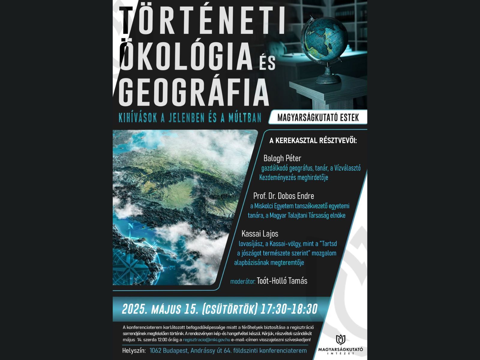 Történeti ökológia és geográfia – Kihívások a jelenben és múltban plakát
